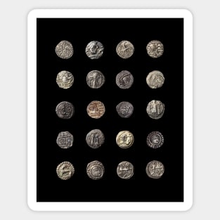 Early Anglo Saxon Coin Collection Thrymsa Sceatta Magnet